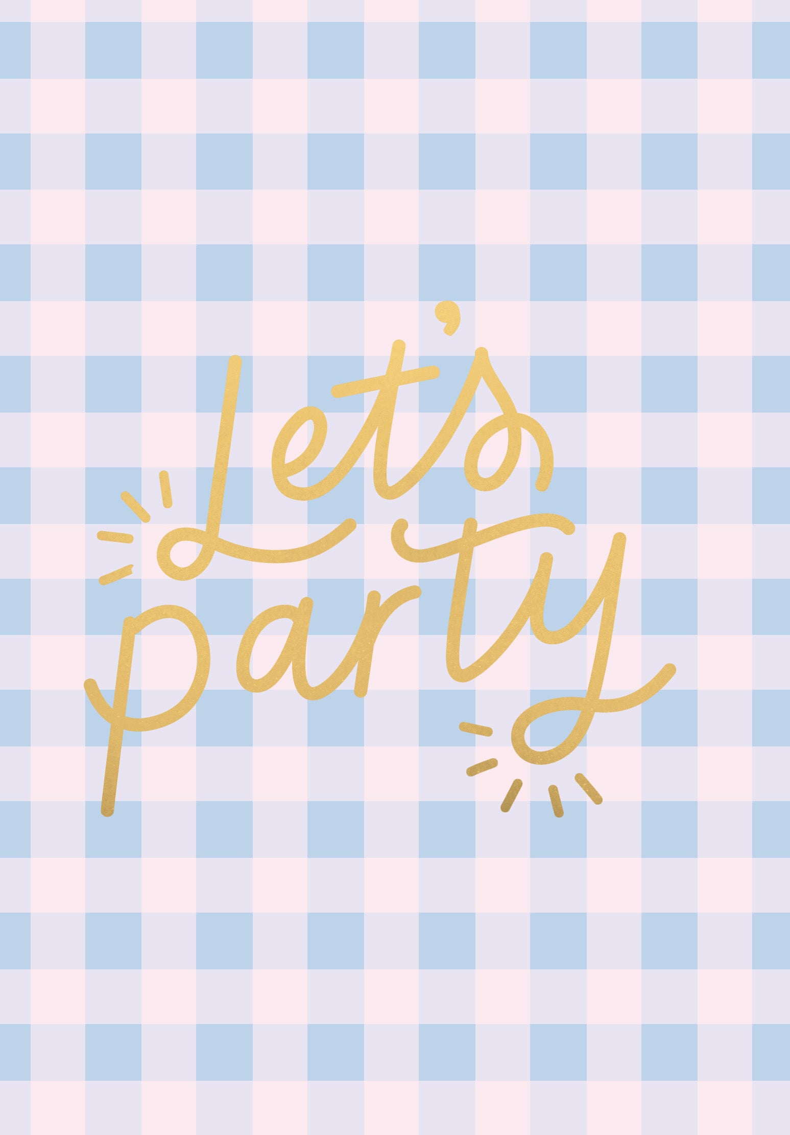Greeting Card Good Vibes - Lets Party